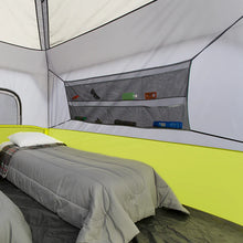 CORE Equipment 6-Person Instant Cabin Tent 11x9 grey and green family camping tent.