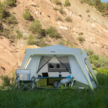 CORE 6-Person Instant Cabin Tent 10x9 grey and green performance camping tent