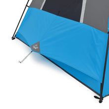 CORE 6-Person Lighted Instant Cabin Tent 11x9 grey and blue