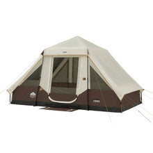 CORE 6-Person Lighted Instant Pyramid Tent 12x7 Mocha Latte family camping tent