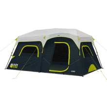 CORE 9-Person Instant Cabin Blockout Tent 14x9 Grey Black family camping tent