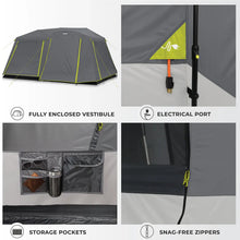 CORE 9 person instant cabin tent 14x9 feet with full rainfly