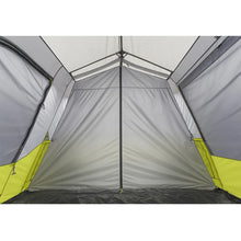 CORE 9 person instant cabin tent 14x9 grey and green spacious family camping tent