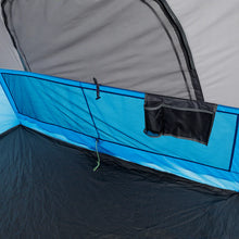 CORE 9 person lighted instant cabin tent 14x9 grey and blue with built in LED lights