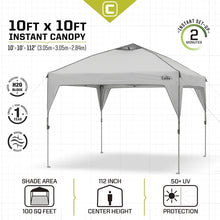 CORE Equipment 10x10 Instant Canopy light grey outdoor pop-up tent