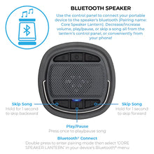 CORE Equipment 1250 Lumen rechargeable LED lantern with built-in Bluetooth speaker