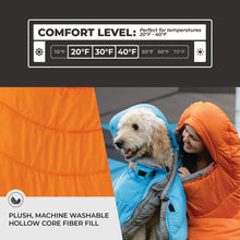 CORE EQUIPMENT 20 degree Hybrid Sleeping Bag orange and grey