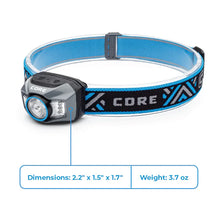 CORE EQUIPMENT 300 lumen rechargeable LED headlamp