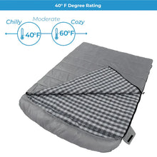 CORE EQUIPMENT 40 degree double cool climate sleeping bag grey