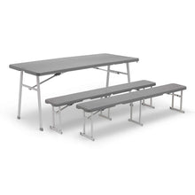 CORE Equipment 6ft 3-in-1 picnic table combo convertible bench and table set