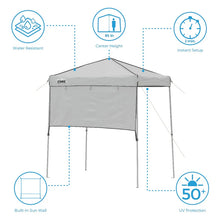 CORE EQUIPMENT 6x4 Instant Canopy with Half Sun Wall Light Grey