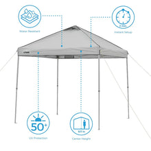 CORE Equipment 8x8 instant canopy light grey pop-up shade tent 