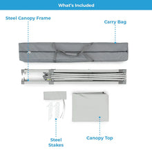 CORE Equipment 8x8 instant canopy light grey pop-up shade tent 