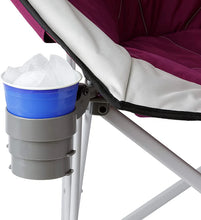 CORE Equipment oversized padded round camping chair with ultra comfortable cushioned seat
