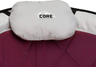 CORE Equipment oversized padded round camping chair with ultra comfortable cushioned seat