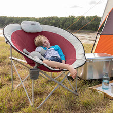 CORE Equipment oversized padded round camping chair with ultra comfortable cushioned seat