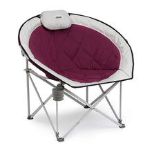 CORE Equipment oversized padded round camping chair with ultra comfortable cushioned seat