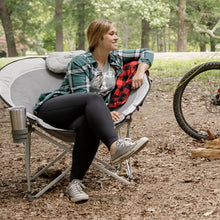 CORE Extra-Comfort Oversized Round Camping Chair with padded seat 