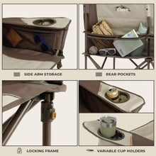 CORE Loveseat Double Outdoor Camp Padded Chair in Mocha Latte