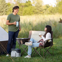 CORE Loveseat Double Outdoor Camp Padded Chair in Mocha Latte
