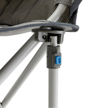 CORE Equipment loveseat double outdoor padded camp chair in blue and silver