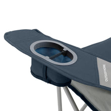 CORE Equipment loveseat double outdoor padded camp chair in blue and silver