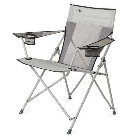 CORE Tension Mesh Chair grey and silver ergonomic breathable office and gaming chair with supportive mesh back design