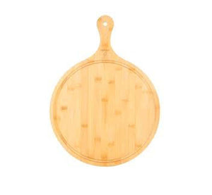 Cozze® Bamboo Pizza Board with Handle – Durable Wooden Pizza Serving Board