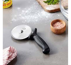 Cozze stainless steel pizza cutter with sharp blade and easy-grip handle