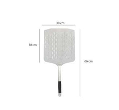 Cozze stainless steel pizza paddle lightweight pizza peel for easy oven use