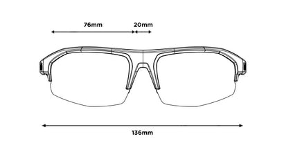Bollé BOLT 2.0 Black Matte Sunglasses with Phantom Brown Gun Photochromic Lens
