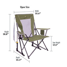 GCI Comfort Pro Rocker camping chair Loden Green portable outdoor rocking chair