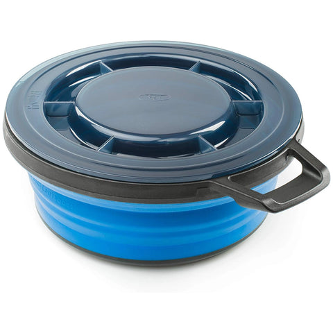 GSI Escape Bowl with lid durable blue outdoor camping bowl