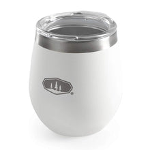 GSI Glacier stainless glass white insulated outdoor drinking cup for camping and travel