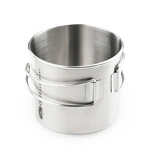 GSI Glacier stainless steel bottle cup for camping and outdoor use