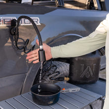 Hands-free sink and shower kit for hygienic washing