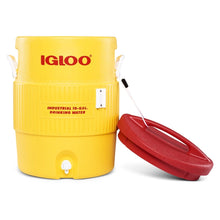 Igloo 400 Series 10-gallon water cooler yellow and red