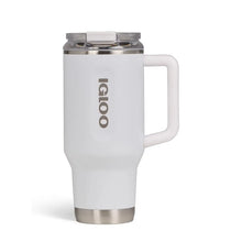 IGLOO 40 oz stainless steel travel mug in white insulated and leak resistant
