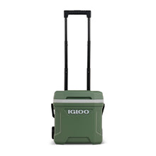 IGLOO Ecocool Latitude 16 roller cooler in vintage green portable ice chest