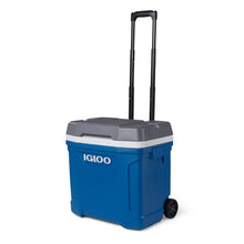 Igloo Latitude 30 roller cooler 28L in indigo blue and meteorite with wheels
