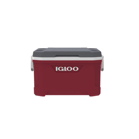 IGLOO Latitude 52 Qt cooler box in industrial red for camping