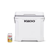Igloo Latitude Marine Ultra 30 cooler box in white and moonscape gray