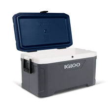 Igloo MaxCold Latitude 70 Qt cooler in Carbonite and Aegean Sea colors