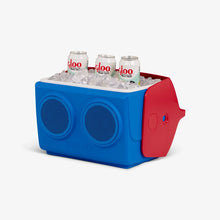 IGLOO Playmate Classic Kool Tunes Sneaky Blue Red Star 6 Qt portable cooler