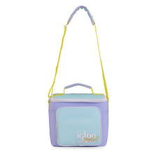 IGLOO retro square lunch bag in lilac insulated lunch tote