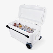 IGLOO Sunset Glide 110 Qt cooler box in white for camping
