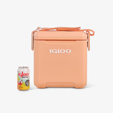 Igloo Tag Along Too cooler in apricot compact insulated travel cooler