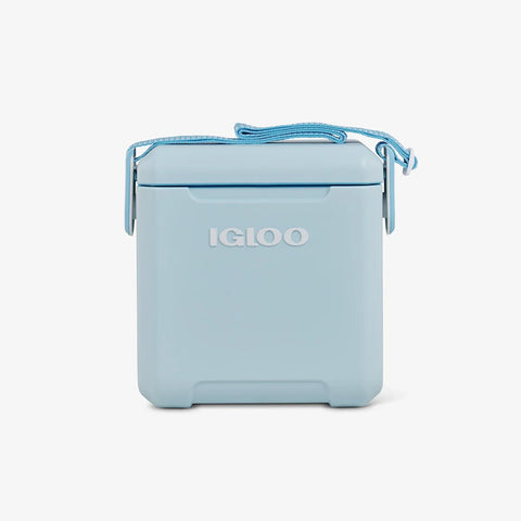 Igloo Tag Along Too cooler in powder blue compact insulated cooler