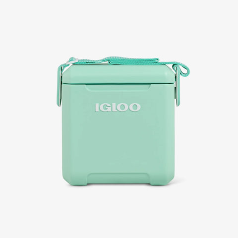 Igloo Tag Along Too cooler in seafoam color compact personal cooler