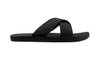 Indosole Essentials Cross Men Black Sandals eco-friendly casual footwear for men